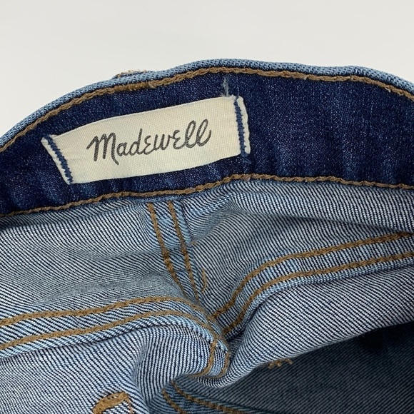Madewell Cruiser straight leg jeans denim dark wash whiskering women 26 - Picture 5 of 6